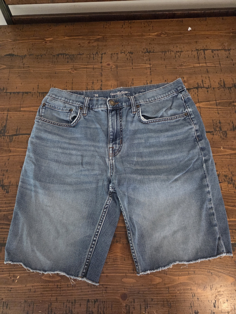 Goodfellow & Co Faded Blue Denim Cutoff Shorts